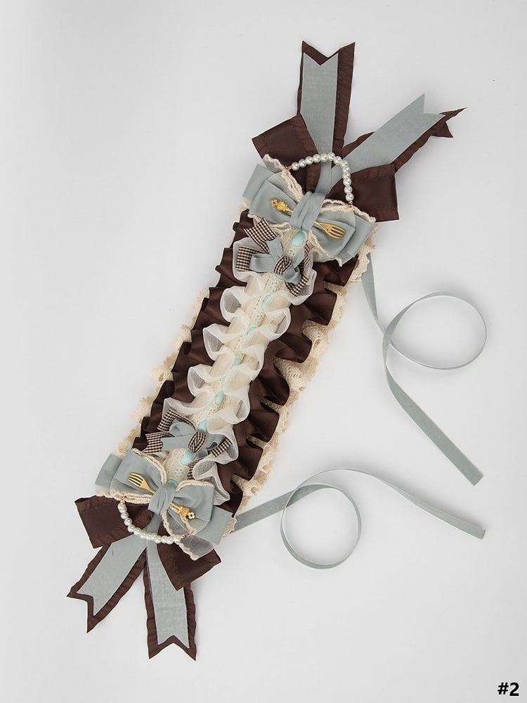 Lolita 2 Sweet Green Dessert Mint Options Chocolate Hairband Lace