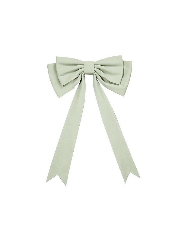 Big Green / Pink Blue Gray Bow Black