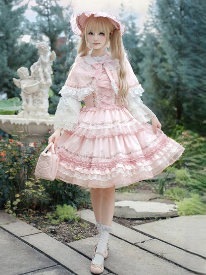 Pan Trim Pink Dreams with Strawberry Collar Peter Cape Twill Lace