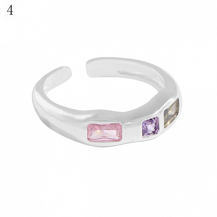 Ring 9 Strass Y2K Bittersüß Verzierte Optionen