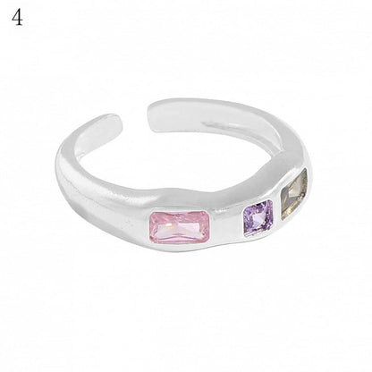 Strass verziert Optionen 9 Y2K Ring Bittersüß