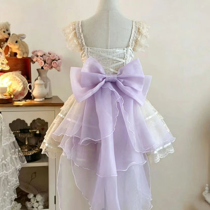 Lolita Ballet Bridal Bow Back Waist Decoration