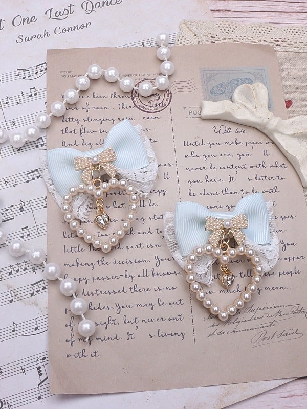 Jirai Bowknot Kei Options Charm Color 8 Hairclip Heart