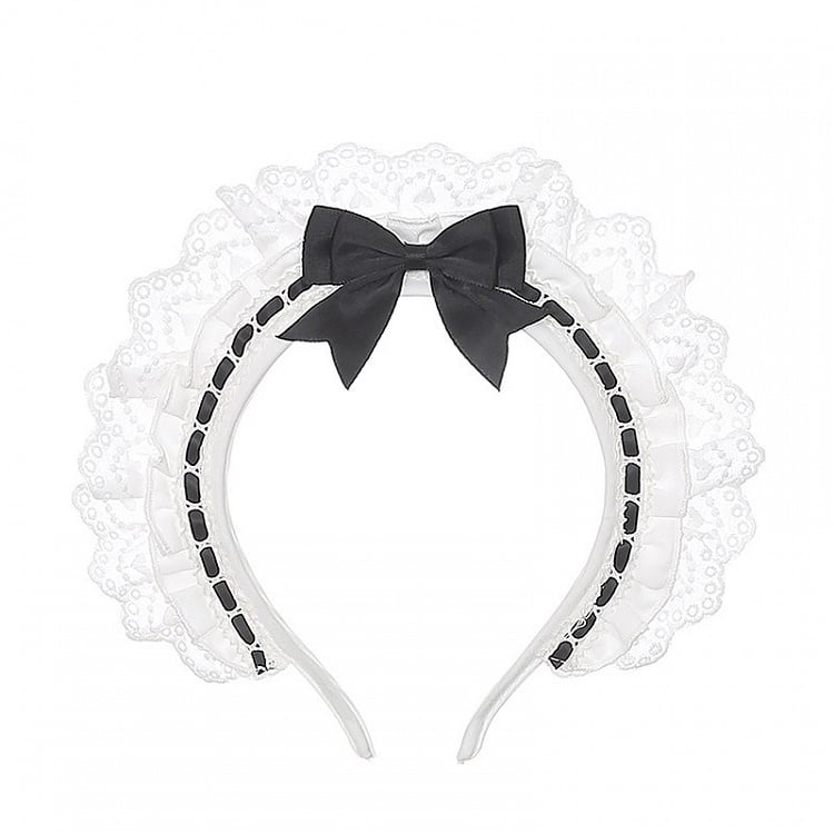 Black & White Bow Lace KC - Puppet Bombs