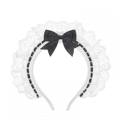 Black & White Bow Lace KC - Puppet Bombs