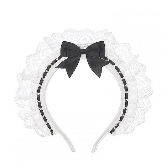 Black & White Bow Lace KC - Puppet Bombs