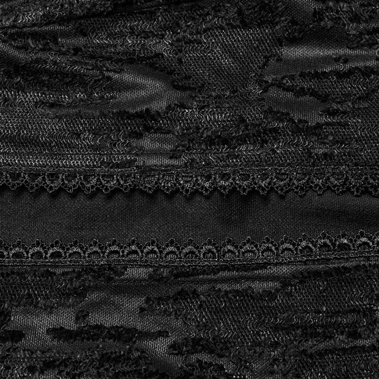 ブラックゴスデカダントニットジャケット