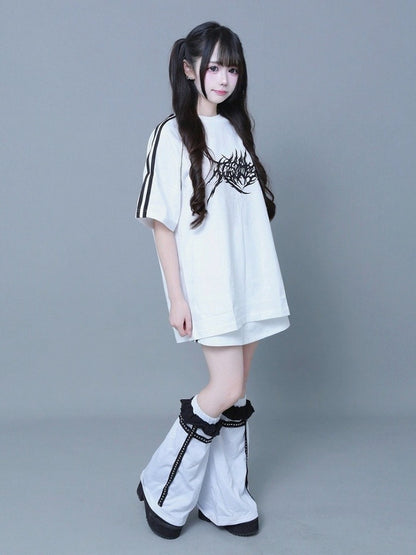 White Pleated Skirt Short - ITAMI