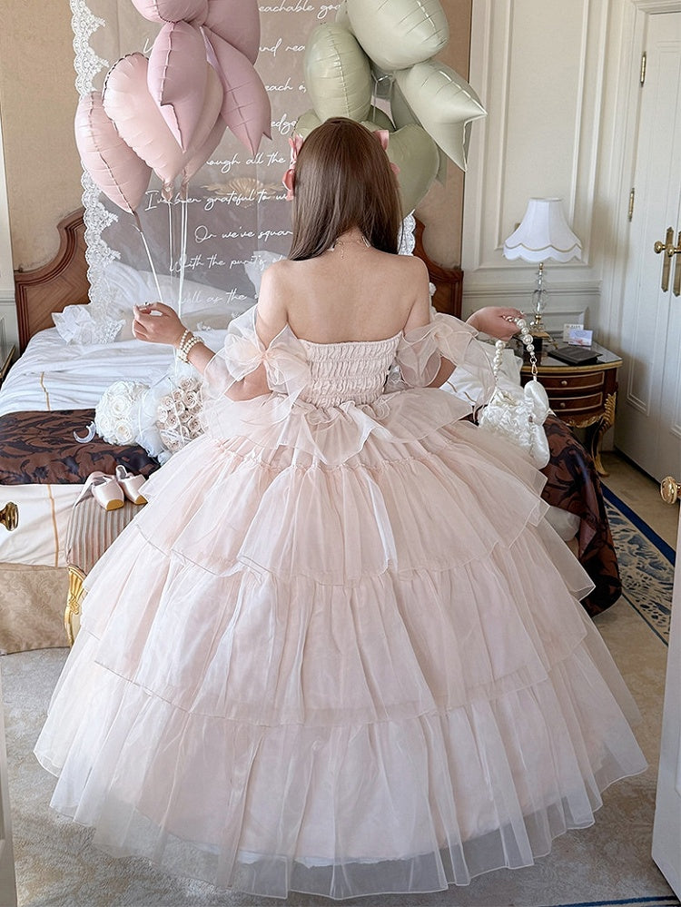 Pink Tulle Bowknot Arm Sleeves for Sweet Looks - Diamond Honey