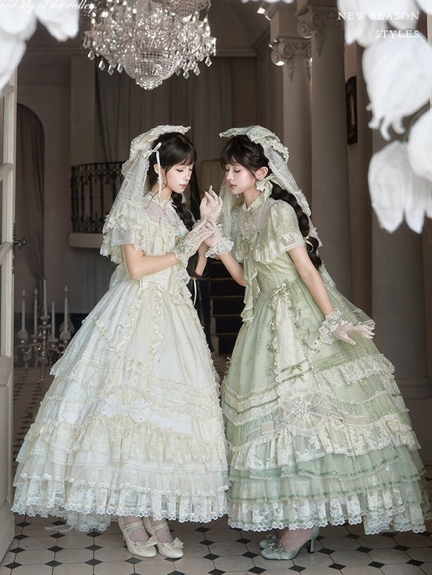 Elegant Lolita Veil with Bow in Four Colors - Mademoiselle Pearl