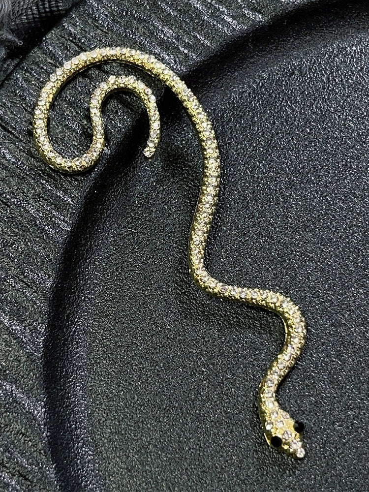Gold/Silver Y2K Ear Snake-shaped Clip