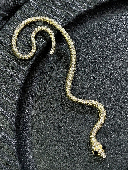 Gold/Silver Y2K Ear Snake-shaped Clip