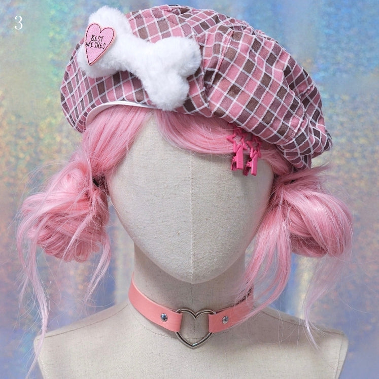 Plaid 13 Hat Pattern Options Beret