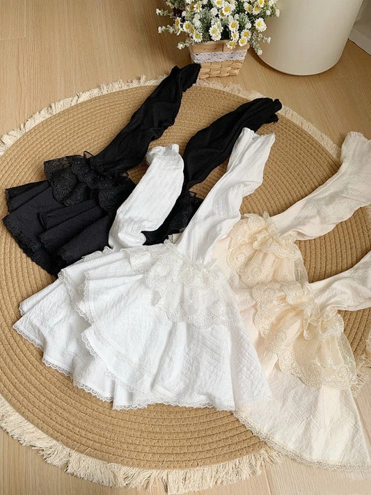 ホワイトブラックスリーブ / 取り外し可能なベルベージュ