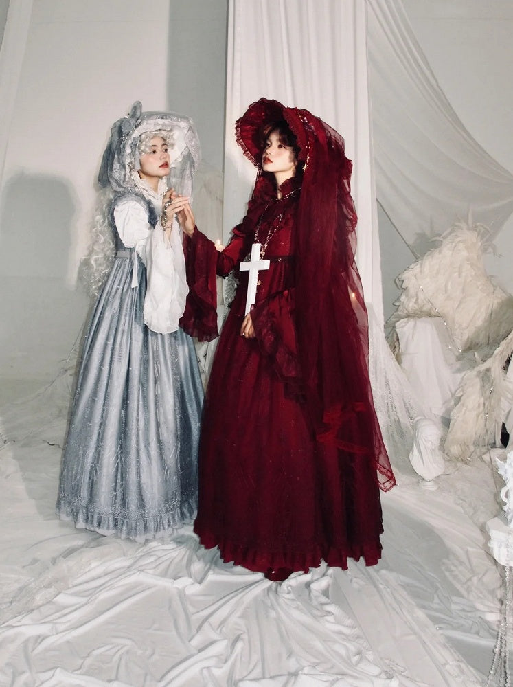 Red Cathedral Empire Waist Dress Gothic Lolita JSK