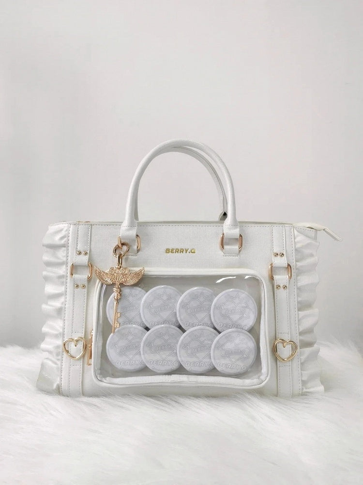 Girl Ita Magical Tote White – Iridescent Large Capacity