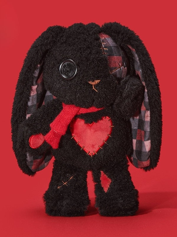Canvas A Bunny Bag Guro Kawaii with Black Plush