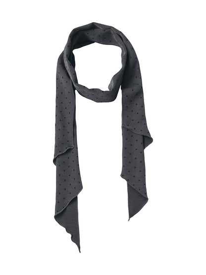 Dark Gray Polka Dot Pattern Scarf - PINK SAVIOR