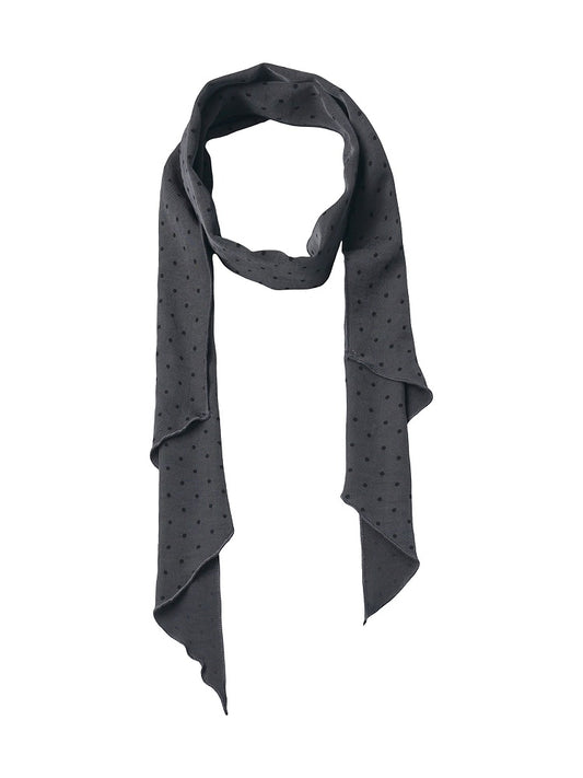 Dark Gray Polka Dot Pattern Scarf - PINK SAVIOR