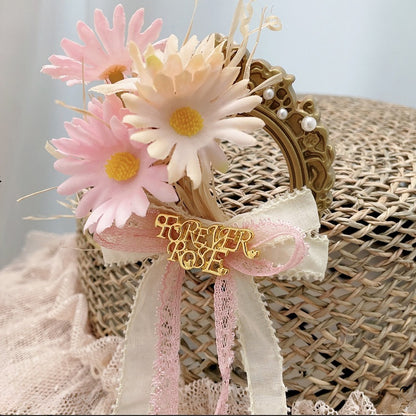 Brooch Bowknot 5 Design Letter Decorated Options Daisy Color