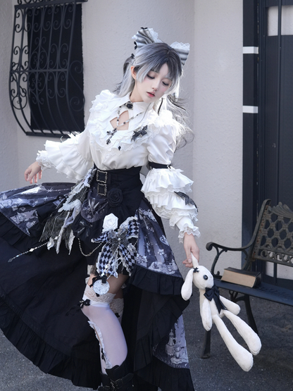 Bowknot Plüschhase Schwarz