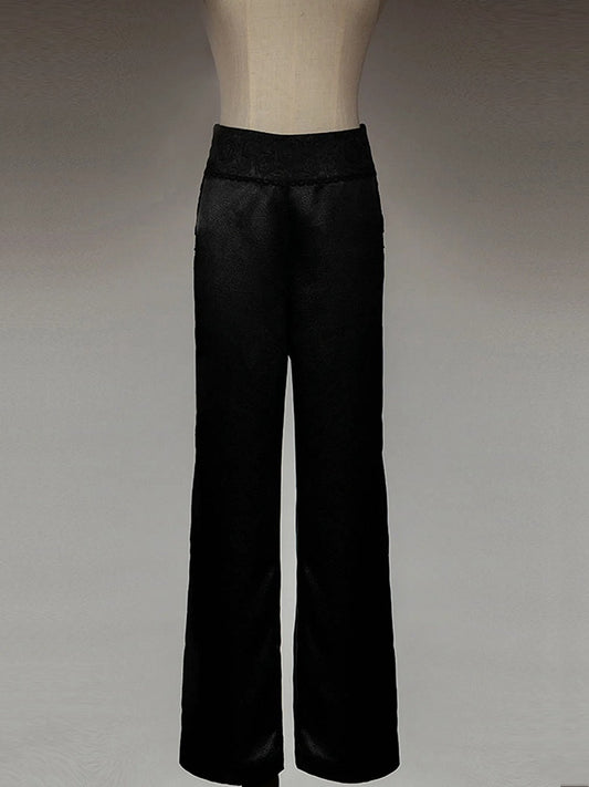 Schwarze Lolita-Hose von Ouji Fashion