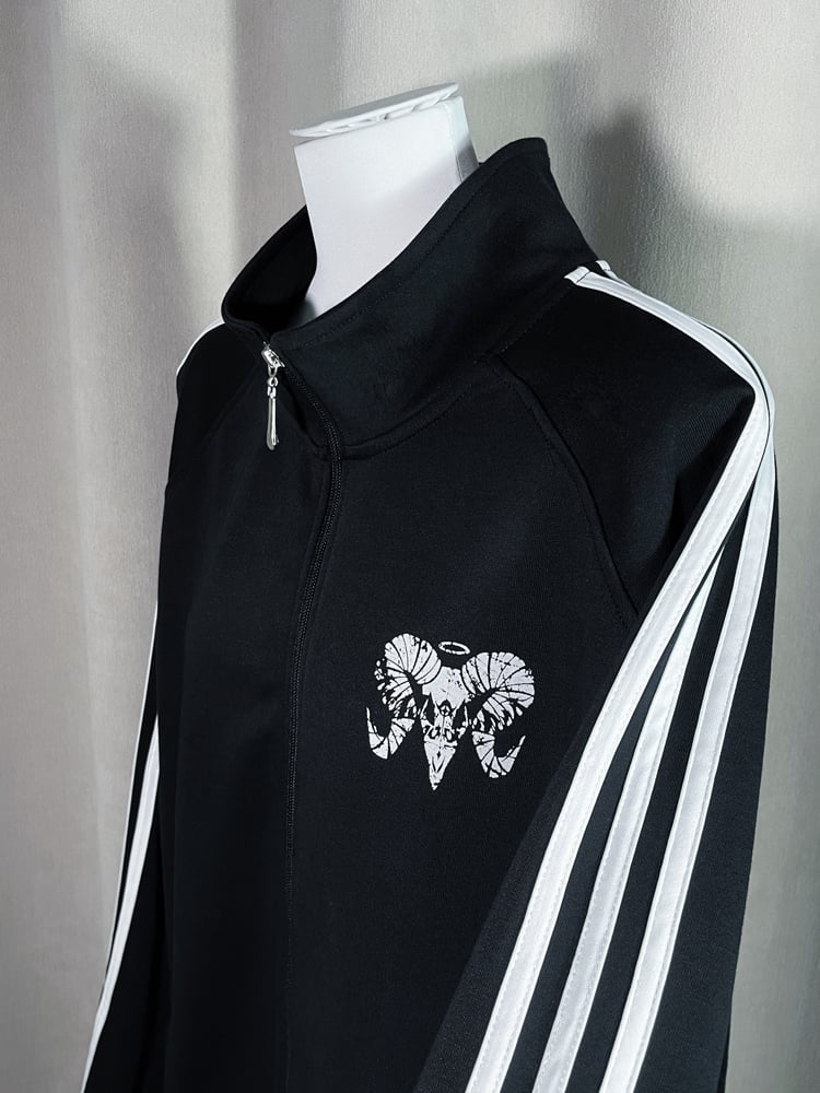 Sweatshirt Zip-Up Cross Black and Print Gothic Coffin with