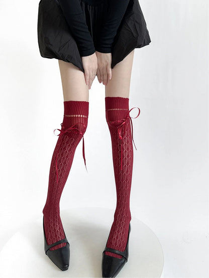 Stockings Bow Weave Colors: (5 Coffee Lace