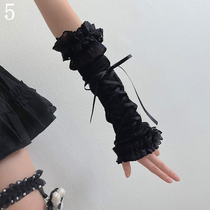 Lolita Lace-up Options Sleeves 5 Bowknot Details