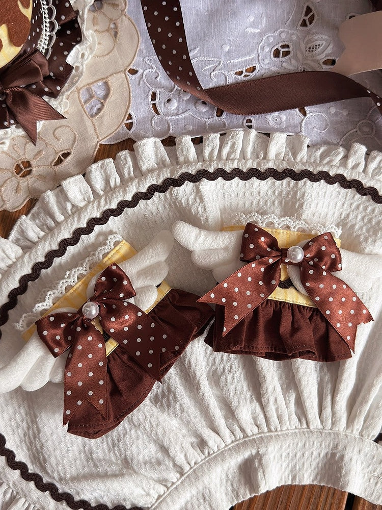 Sweet Lolita Wrist Cuffs in Two Shades - Alice in Wonderland Lolita