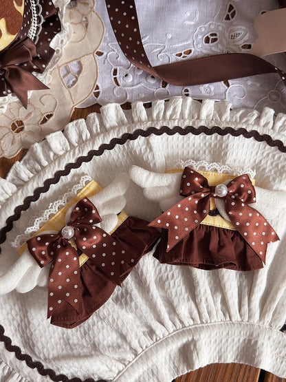 Sweet Lolita Wrist Cuffs in Two Shades - Alice in Wonderland Lolita