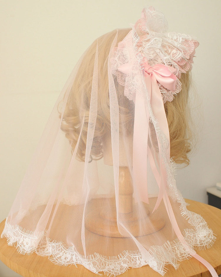 8-Color Head Veil Lace Elegant