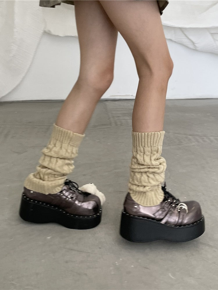 14 Color Options 42CM Knitted Leg Warmers