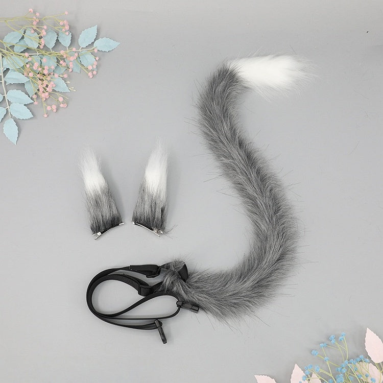 Hair Faux Set Cute Lolita - + Clips 5 Fur Pair One of Kitty Colors Tail A