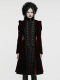 Black Red Gothic Gorgeous Symmetric Coat