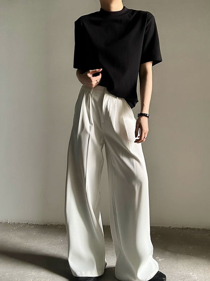 Lolita Neck Sleeve Black Ouji Short T-shirt Unisex Mock