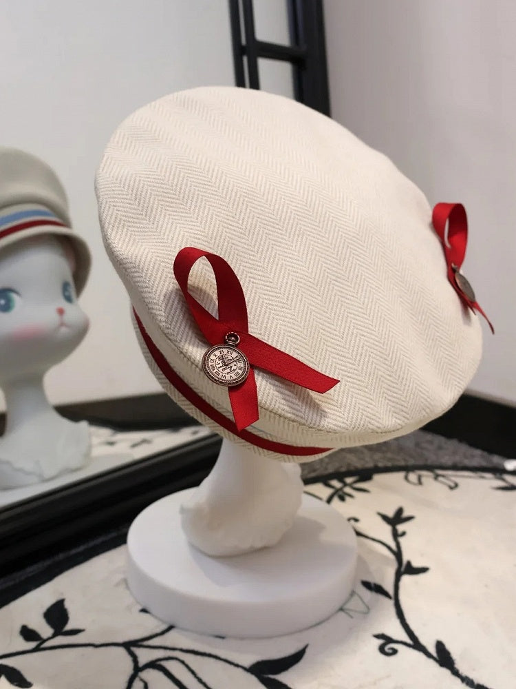 Beige Ouji Sailor Lolita Beret Hat