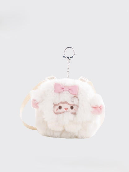 Plushie Purse Cute Chain Key White Coin Lamb-shaped