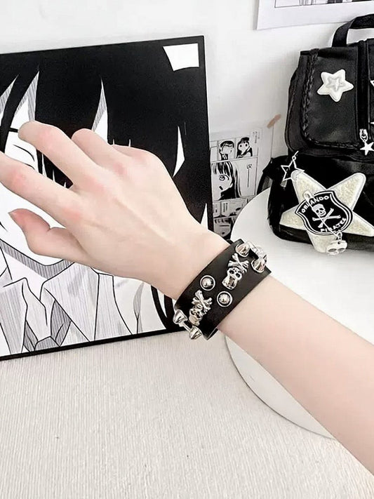 Stud Colors Skeleton Bracelet - 2 Wide