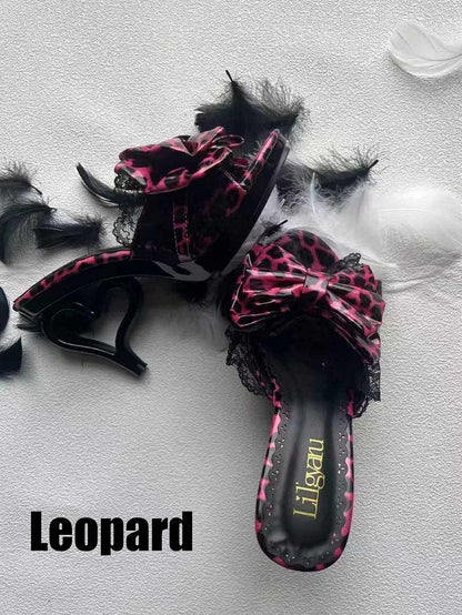Gyaru Slingback Shoes with Heart Shaped Heels - LilGyaru