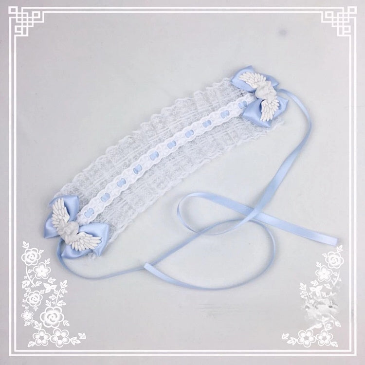Hairband Wing Ribbon Angel Lace Accent