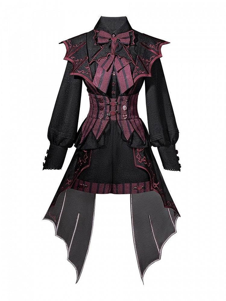 Ouji Jacquard Shirt & Overall Shorts Set - Unknown Star