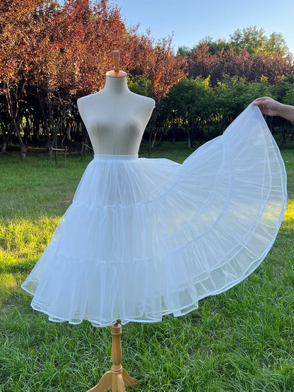 Daily 70cm Petticoat Length Layers White Tea Three