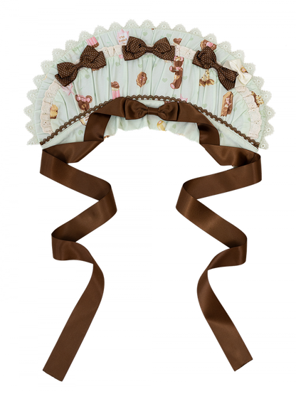 Green Bonnet Pink Mint / Lolita Sweet