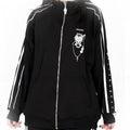 Stud Jirai Jacket Decorations Long-Sleeve Casual Black with Kei Printed