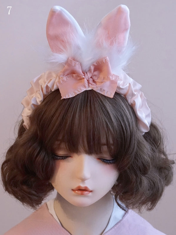 詳細 KCオプション 耳飾り 蝶結び レース 11トリム バニー