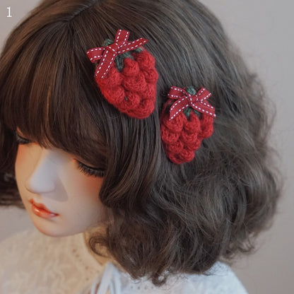 Red Hairclips 5 Options