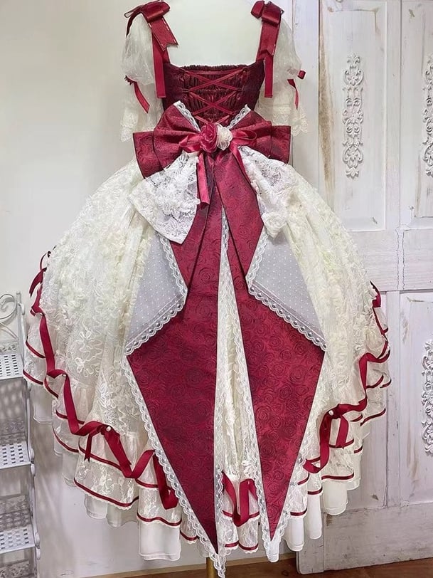 Train Fabric Rosette Bow Big