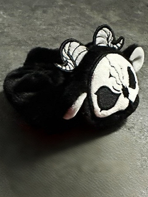 White and Scrunchie Black Reaper Grim Gothic