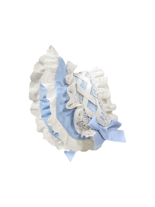 Blaue Motorhaube Spitze Beige Trim